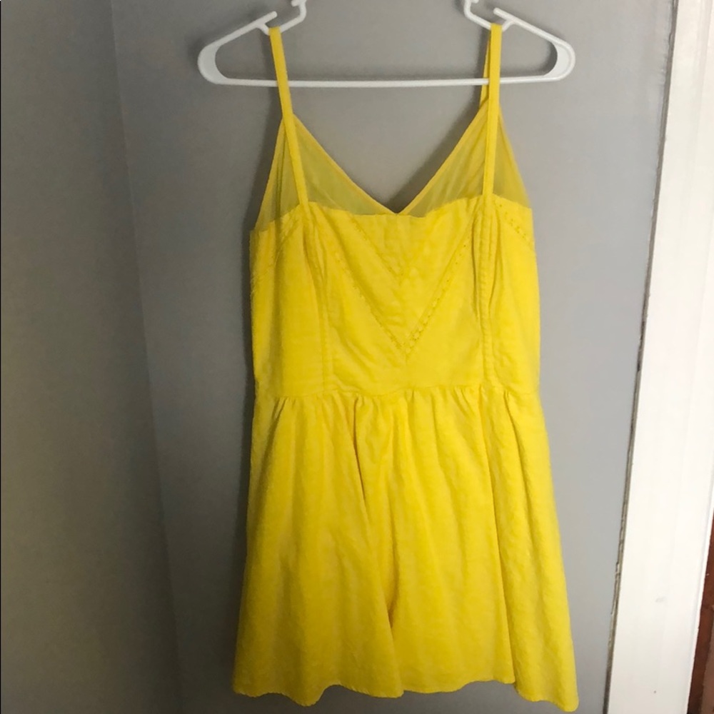 Yellow spaghetti strap dress